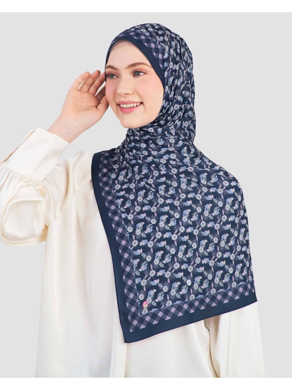 MY MELODY X NAELOFAR SHAWL - BLUEBERRY