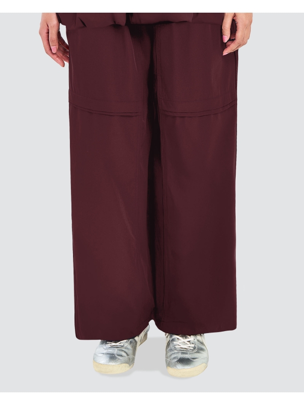 nPOWER DRAWSTRING PANTS - RUBY