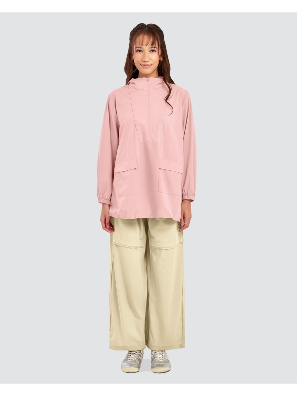 nPOWER DRAWSTRING PARKA - BLUSH