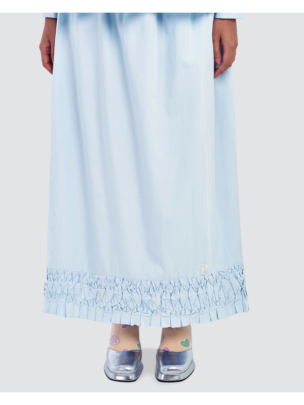 POLLY POCKET X NAELOFAR SMOCKED SKIRT - SKY GIGGLES