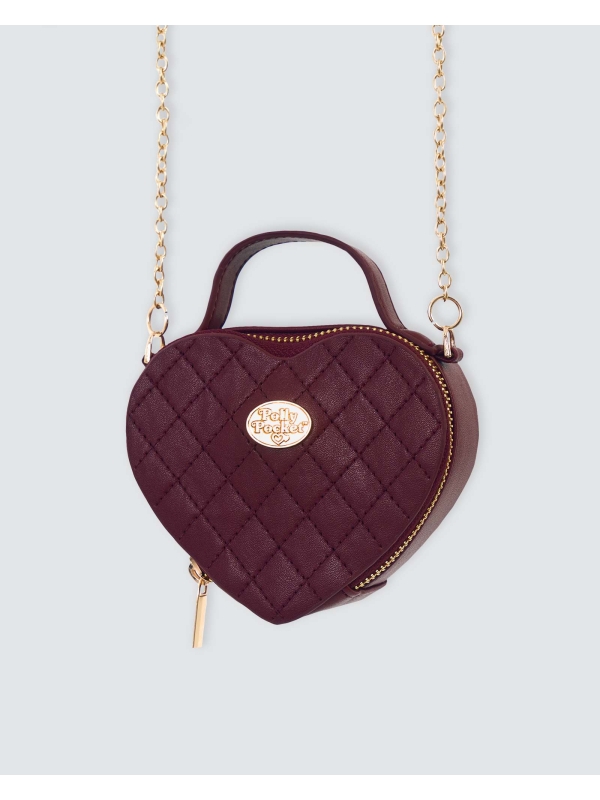 POLLY POCKET X NAELOFAR SWEETHEART BAG - CRANBERRY