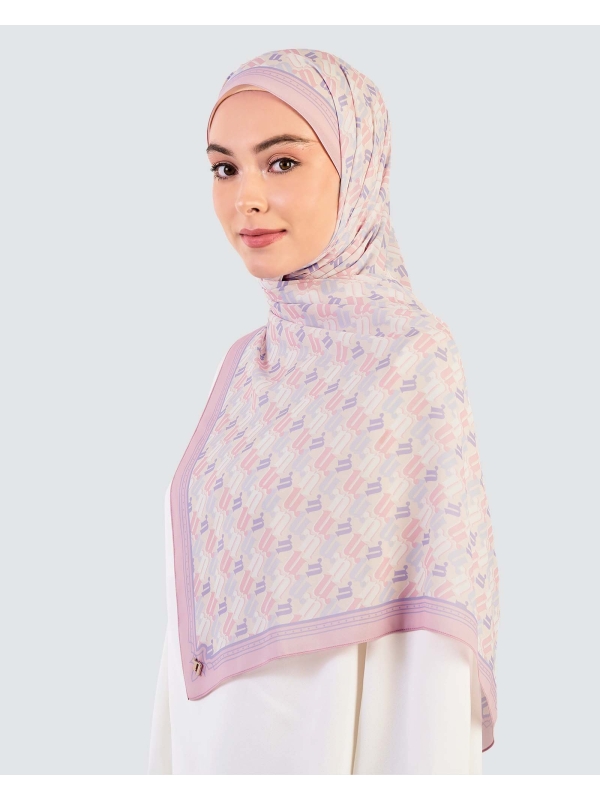 PUZZLE SHAWL - CANDY FLOSS