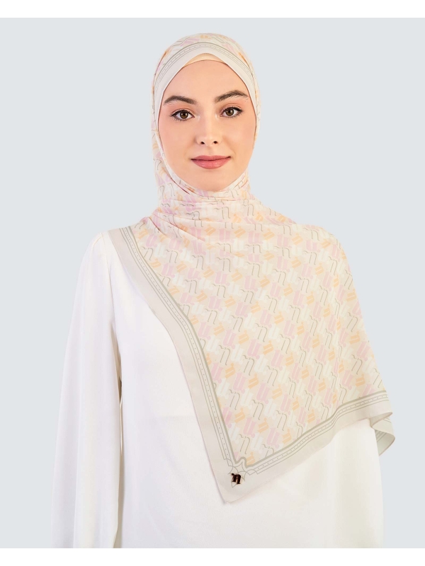 PUZZLE SHAWL - CORNSILK