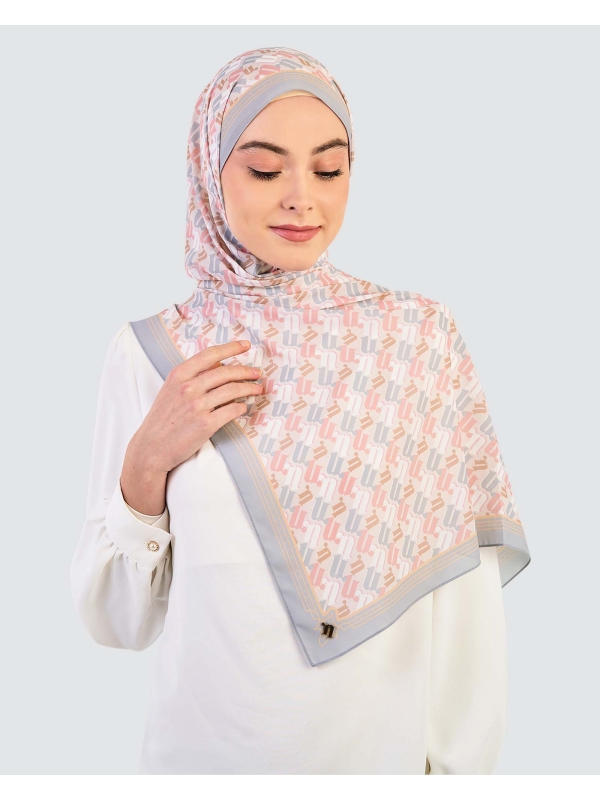 PUZZLE SHAWL - PEWTER