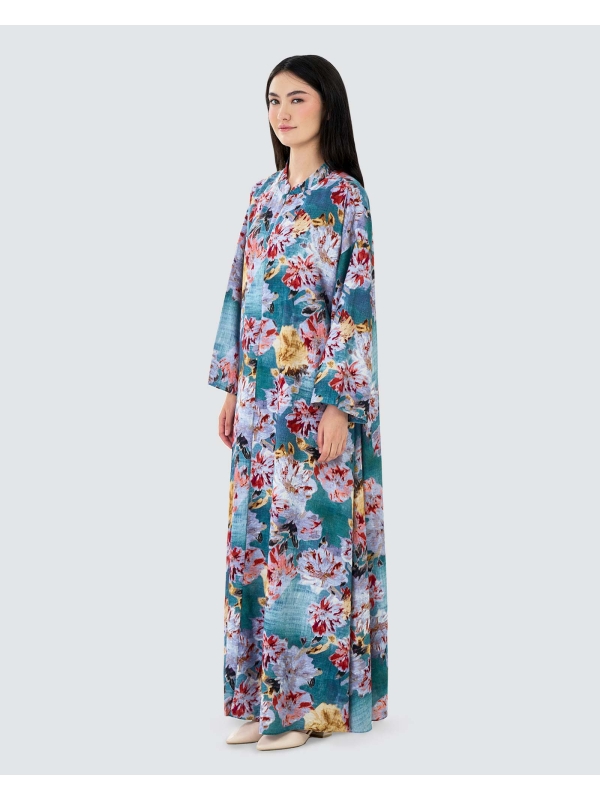 VERA PRINTED KAFTAN - PETAL