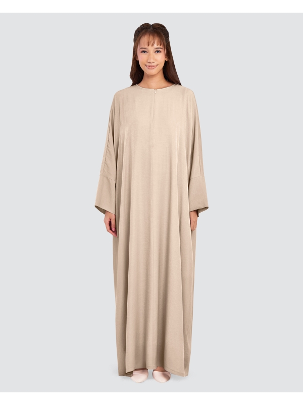 X-PRESS OVERSIZED DRESS - HAZELNUT
